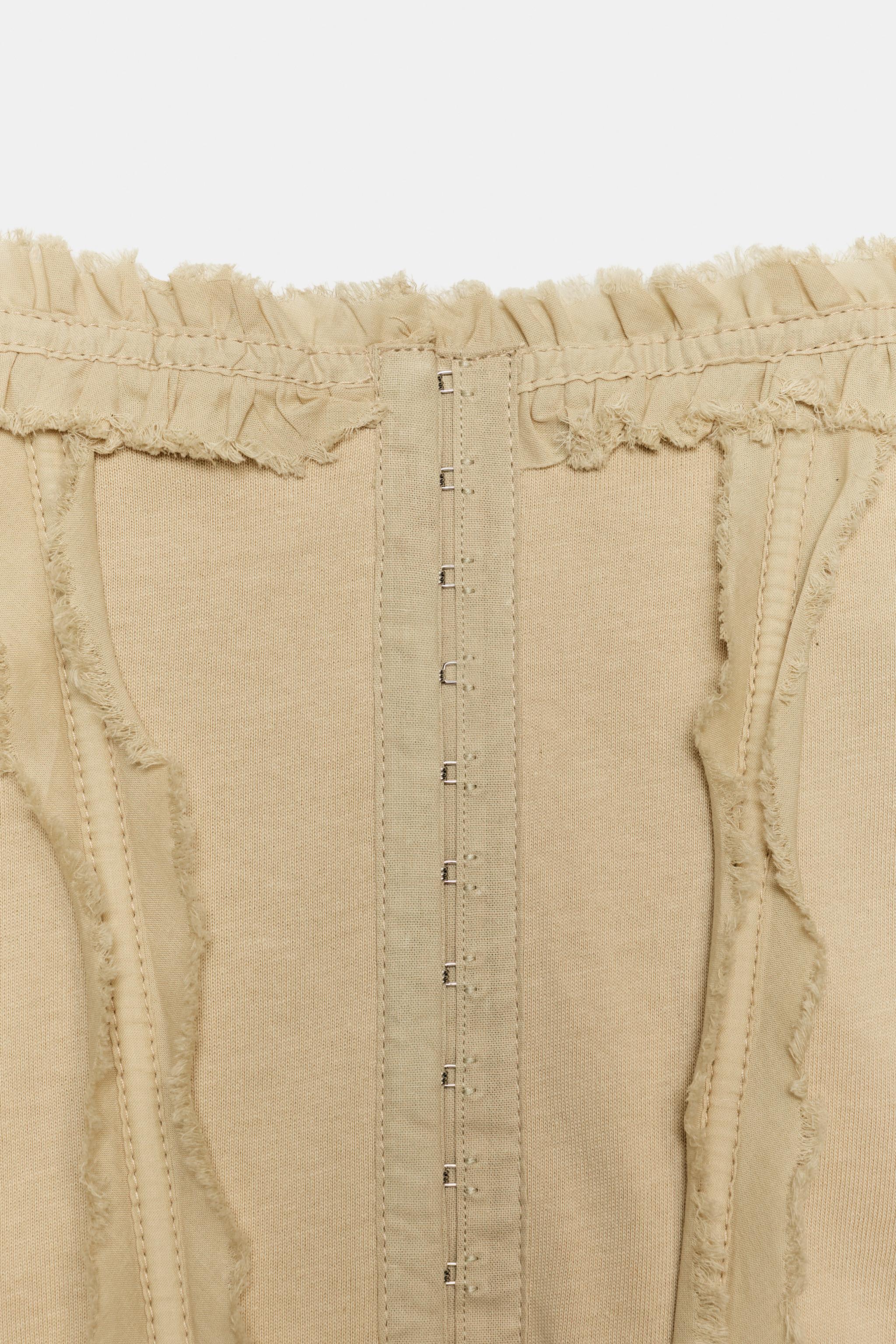 RUFFLED CORSET TOP